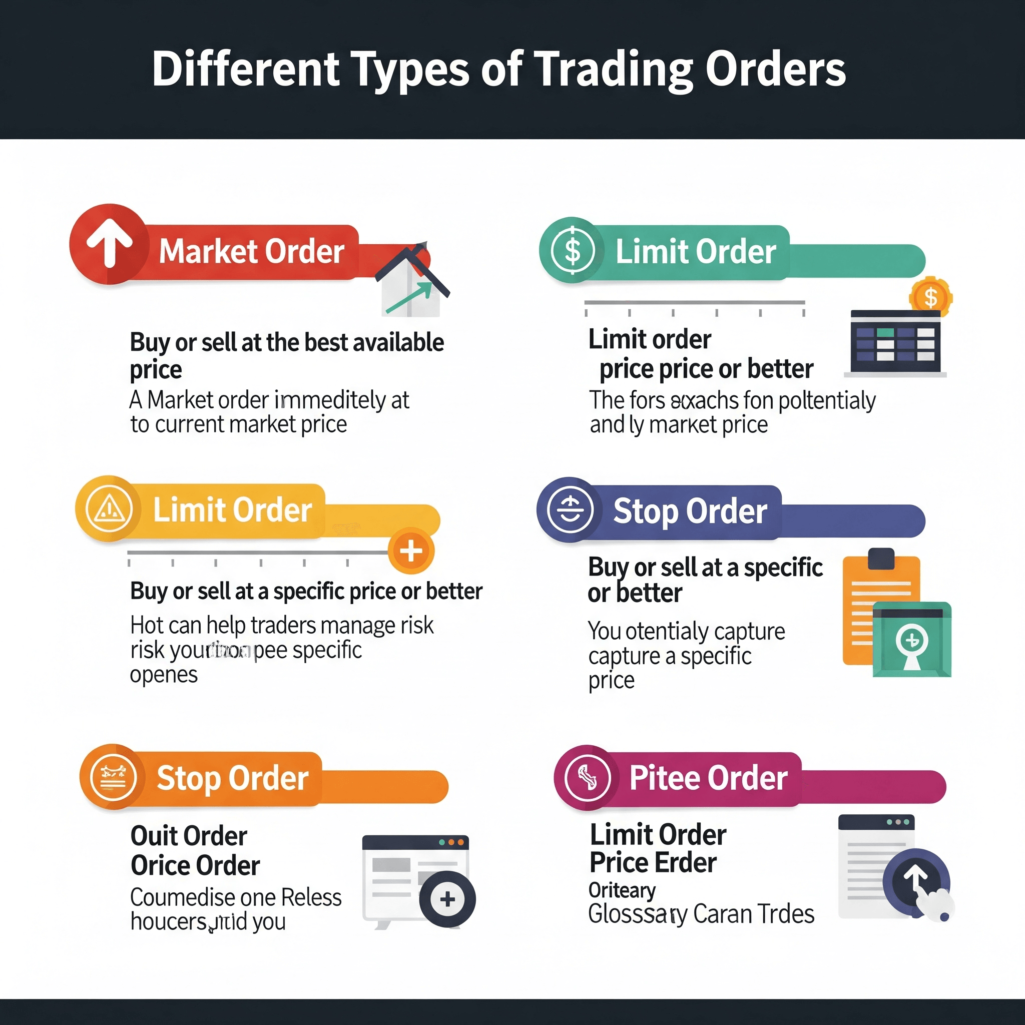 Trading Order Types Cheat Sheet | IFCCI